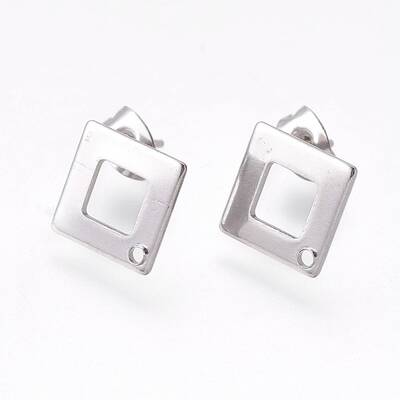 Tarnish Resistant 304 Stainless Steel Stud Earring Findings