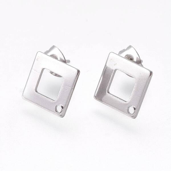Tarnish Resistant 304 Stainless Steel Stud Earring Findings