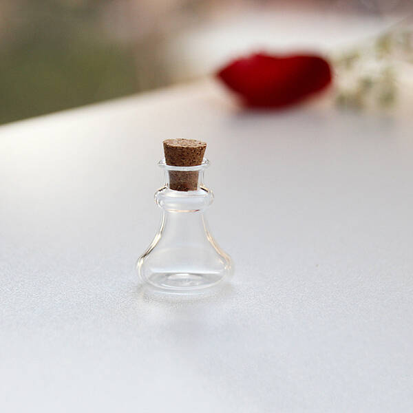 Miniature Glass Empty Wishing Bottles