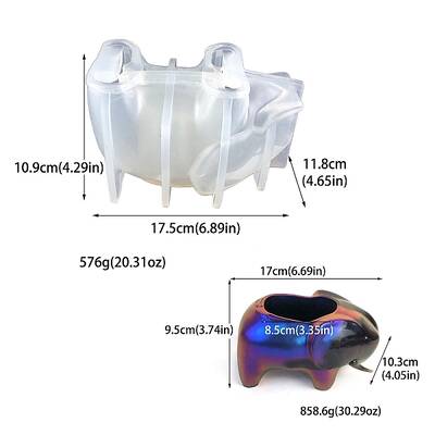 DIY Elephant Silicone Pen Storage Molds