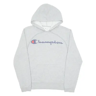 CHAMPION Mens Grey Hoodie S