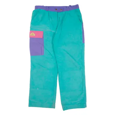 EIDER Womens Trousers Blue Relaxed Straight W30 L24