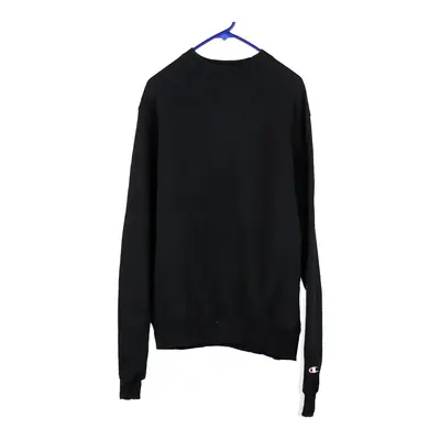 Champion Sweatshirt - Small Black Cotton Blend