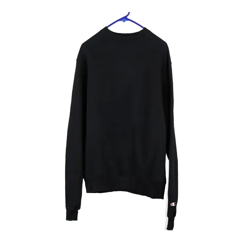 Champion Sweatshirt - Small Black Cotton Blend