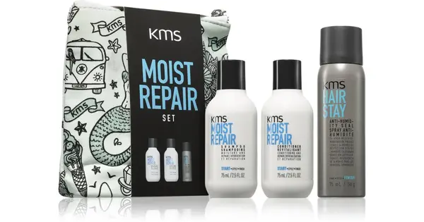 KMS Moist Repair Set Travel Kit Moisturizing Effect
