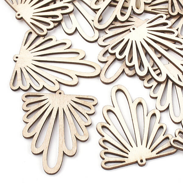 Undyed Wood Big Pendants