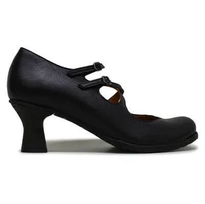 Fly London BIWI088FLY Mousse Leather Women's Heels Shoes - Black - Size:US 9-9.5 Women