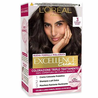 L'Oreal Excellence Triple Treatment Color No. 3 Dark Brown