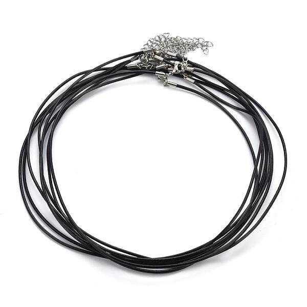 Round Leather Cord Necklaces Making