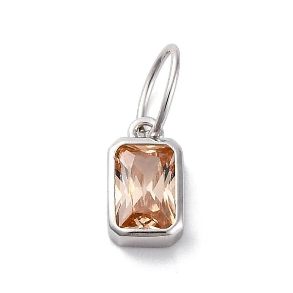 925 Sterling Silver Cubic Zirconia Charms