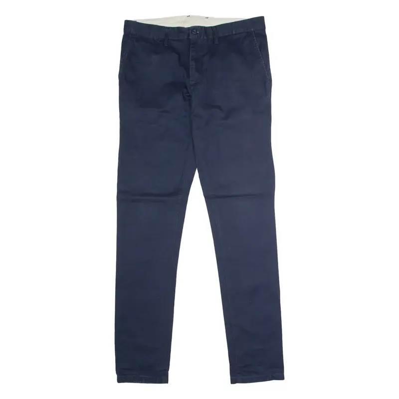 CARHARTT WIP Johnson Mens Twill Trousers Blue Regular Tapered W32 L34