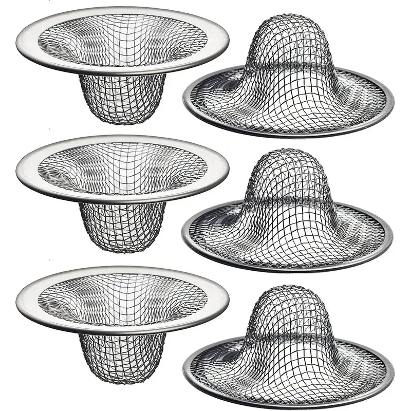 Bathroom Sink Strainer, 1/6/12/20pcs Stainless Steel Sink Strainer, Anti-clogging Hair Catcher, Sink Drain Strainer, Bathroom...