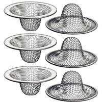 Bathroom Sink Strainer, 1/6/12/20pcs Stainless Steel Sink Strainer, Anti-clogging Hair Catcher, Sink Drain Strainer, Bathroom...