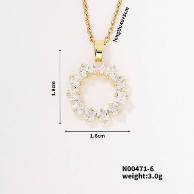 Hip-hop Street Style Unique Fashion Sunflower Brass Crystal Rhinestone Pendant Necklace with Cable Chain for Women Girl