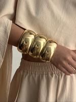 Women's Irregular Geometric Design Cuff Bangle, Fashion Jewelry for Party, Daily Clothing Decor, Trendy All-match & Exquisite...