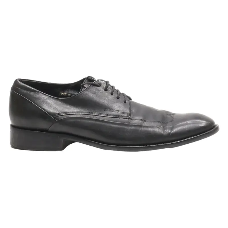 SLEDGERS Brogue Shoes Black Leather Mens UK 6.5