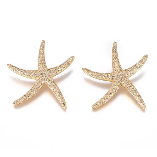 Brass Micro Pave Cubic Zirconia Pendants