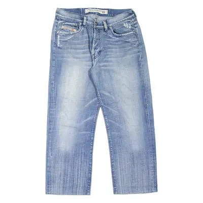 DIESEL Mens Jeans Blue Regular Straight Stone Wash W30 L25