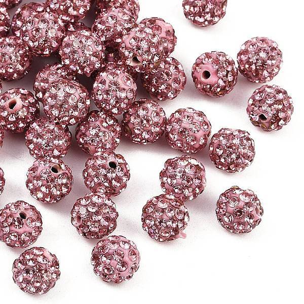 Polymer Clay Rhinestone Beads