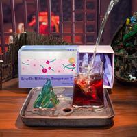 Roselle /Hibiscus Tangerine Tea 100g (10g×10pcs) Sweet And Sour Tea With Organic Acids And Amino Acids High Vitamin C
