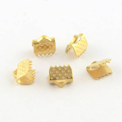 304 Stainless Steel Ribbon Crimp Ends