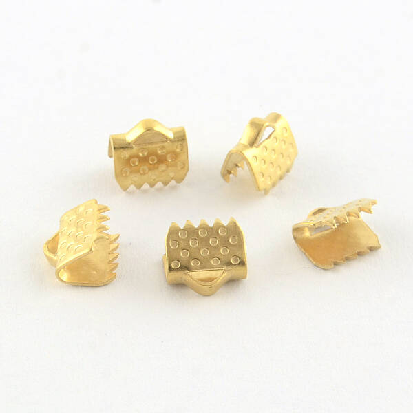 304 Stainless Steel Ribbon Crimp Ends