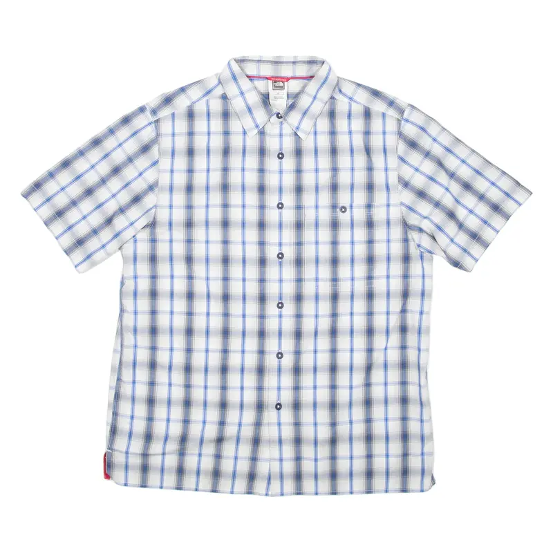 THE NORTH FACE Mens Shirt Blue Check S