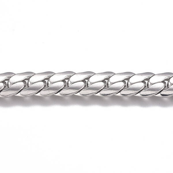 Tarnish Resistant 201 Stainless Steel Cuban Link Chains