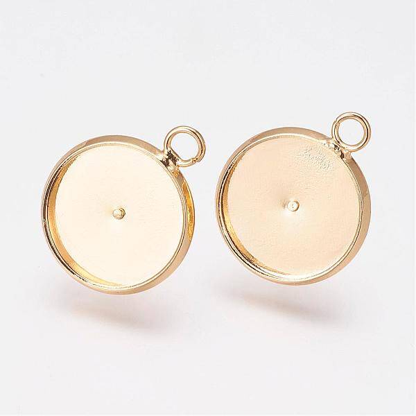 Brass Stud Earring Settings