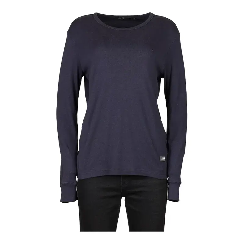 Liu Jo Long Sleeve Top - XL Navy Cotton