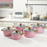 Stainless Steel Cookware Set, 5 Sets Including 5 Pots and 5 Lids, Kitchen Cookware Set, Household Kitchen Products, Kitchen G...