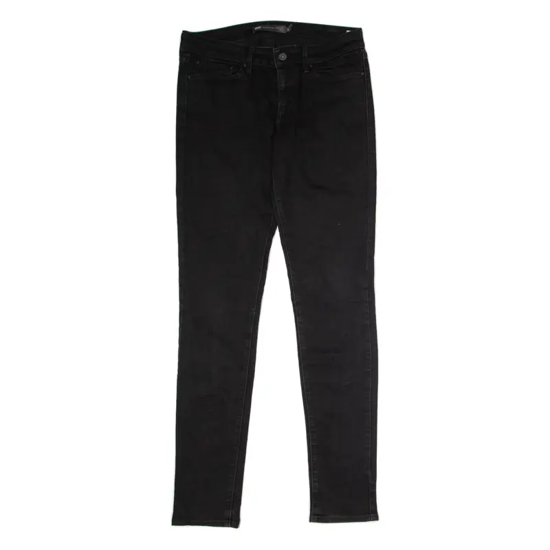 LEVI'S Demi Curve Modern Rise Womens Jeans Black Regular Skinny W28 L34