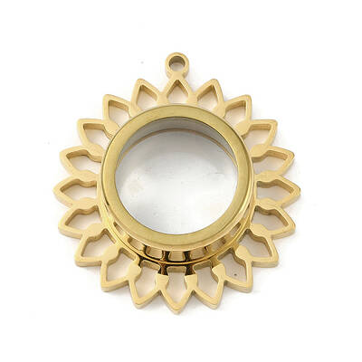 Ion Plating(IP) 304 Stainless Stee Locket Pendants