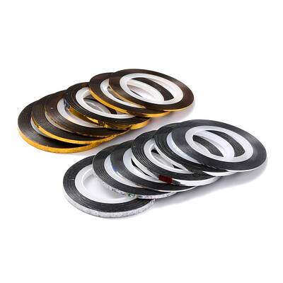 8 Rolls 4 Styles Plastic Tape