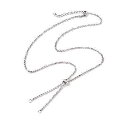 304 Stainless Steel Slider Necklace Makings