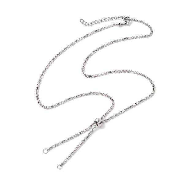 304 Stainless Steel Slider Necklace Makings