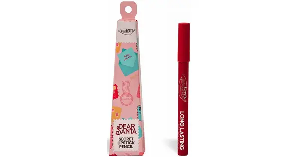 puroBIO Cosmetics Dear Santa SECRET long lasting lip pencil in gift box color 013 3 g