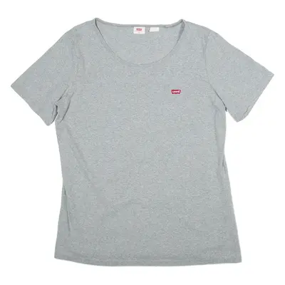 LEVI'S Womens T-Shirt Grey 2XL