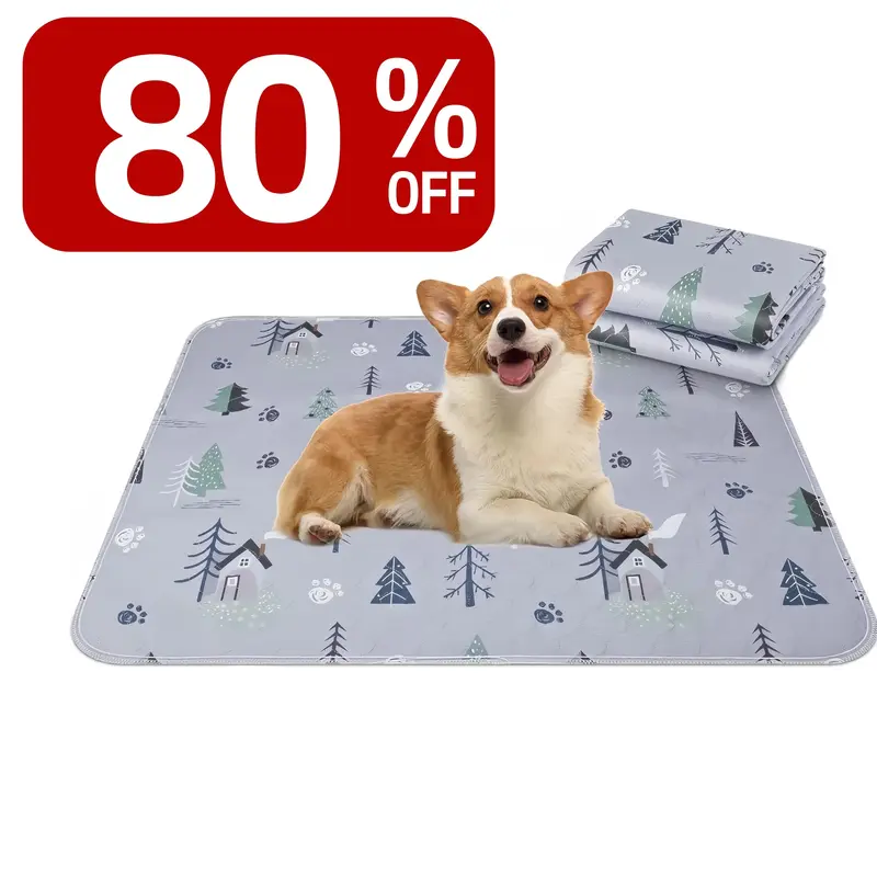 【Limited-Time Sale】Washable Pee Pads for Dogs 2 Pack Reusable Puppy Pads Waterproof Pet Training Pads, Non-Slip Dog Mats ...