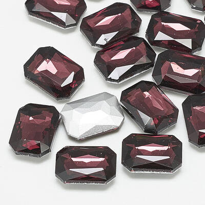 Pointed Back Glass Rhinestone Cabochons