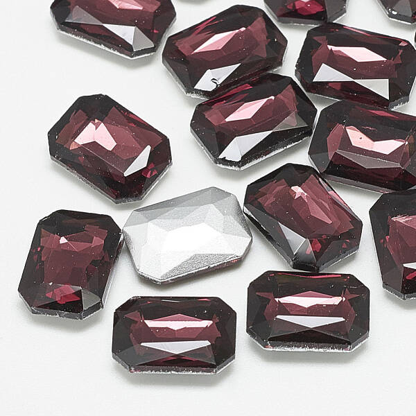 Pointed Back Glass Rhinestone Cabochons