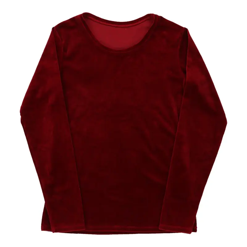 Unbranded Long Sleeve Top - Medium Red Polyester