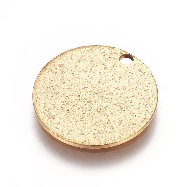 Ion Plating(IP) 304 Stainless Steel Textured Pendants