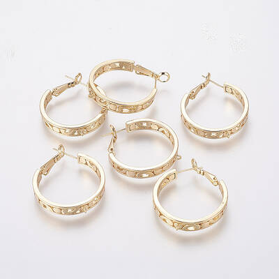 Brass Hoop Earrings