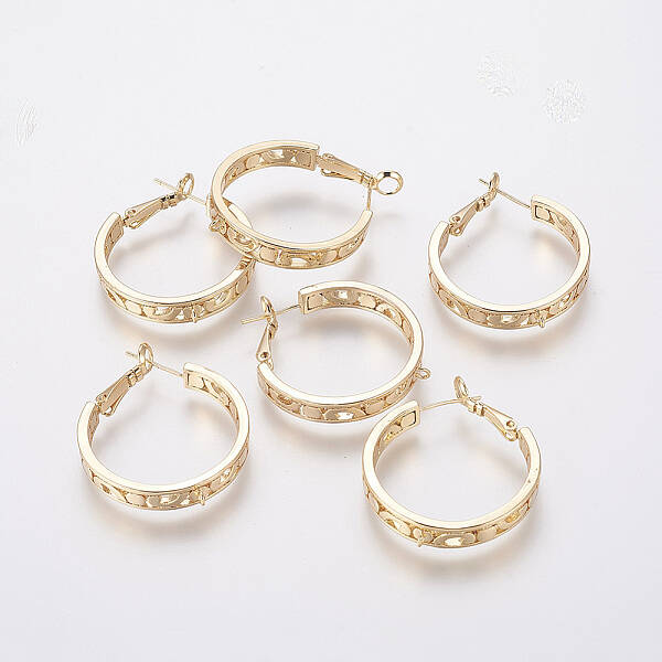 Brass Hoop Earrings