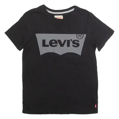 LEVI'S Boys T-Shirt Black 14Y