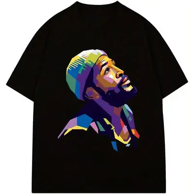 Abstract Portrait Print T-Shirt Men's Graphic T-Shirt Modern Art - Inspired T-Shirt Printed Tee Soft and Comfortable Crew Nec...