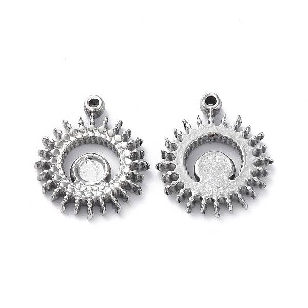 Non-Tarnish 304 Stainless Steel Pendant Cabochon Settings