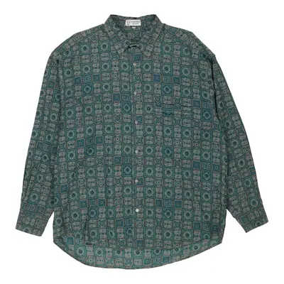 Camiceria Scapin Patterned Shirt - XL Blue Polyester