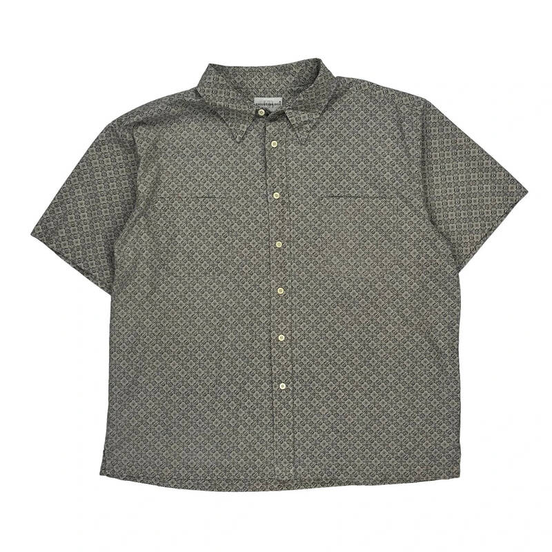 Knightsbridge Patterned Shirt - XL Grey Cotton